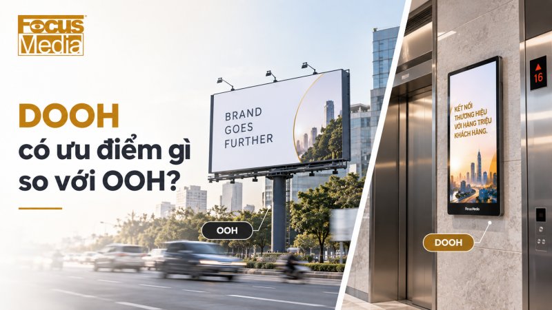 DOOH Có Ưu Điểm Gì So Với OOH? Hiểu Đúng Về Khả Năng Của DOOH Trong Chiến Dịch Truyền Thông