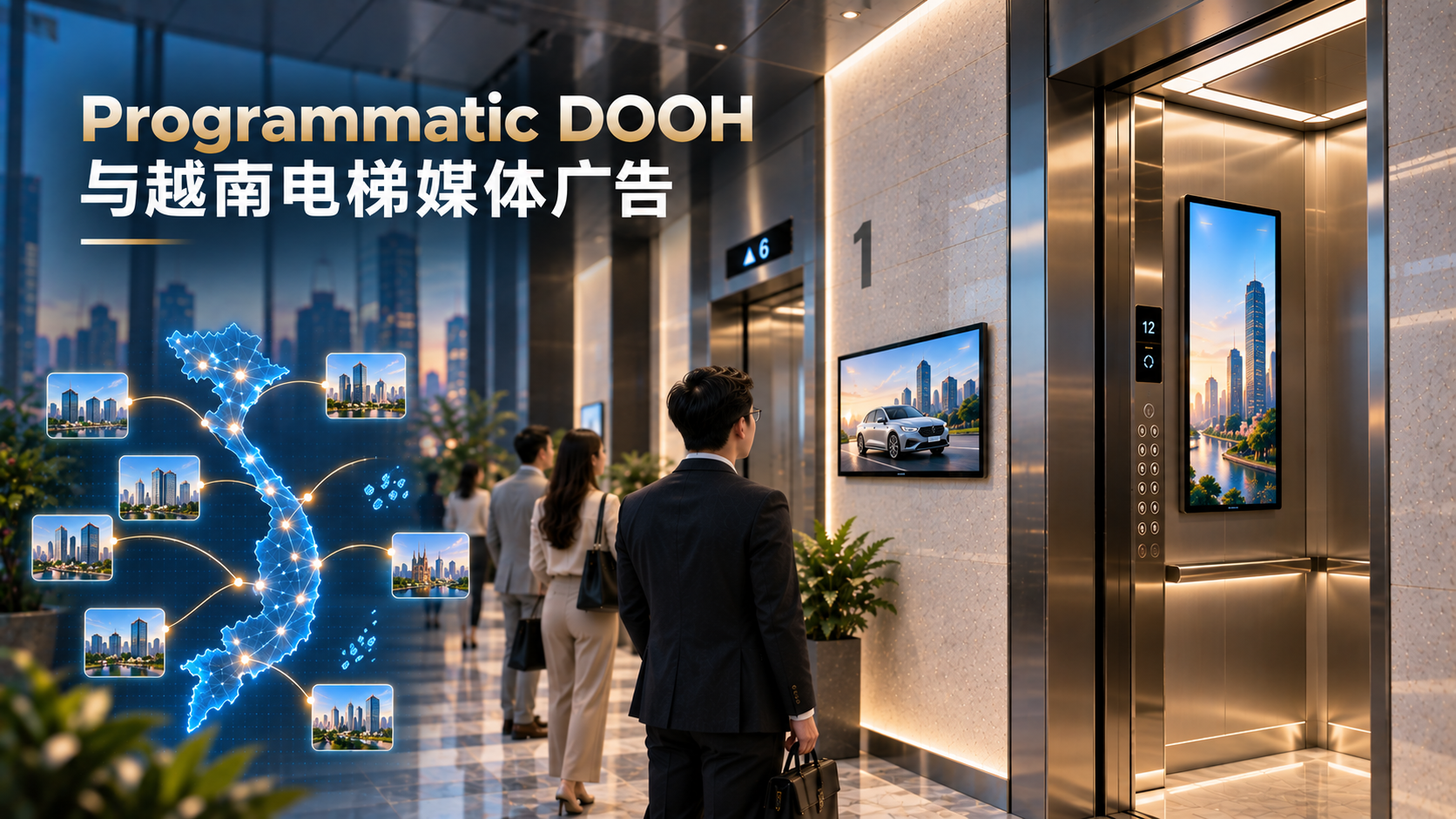 Programmatic DOOH与越南电梯媒体广告