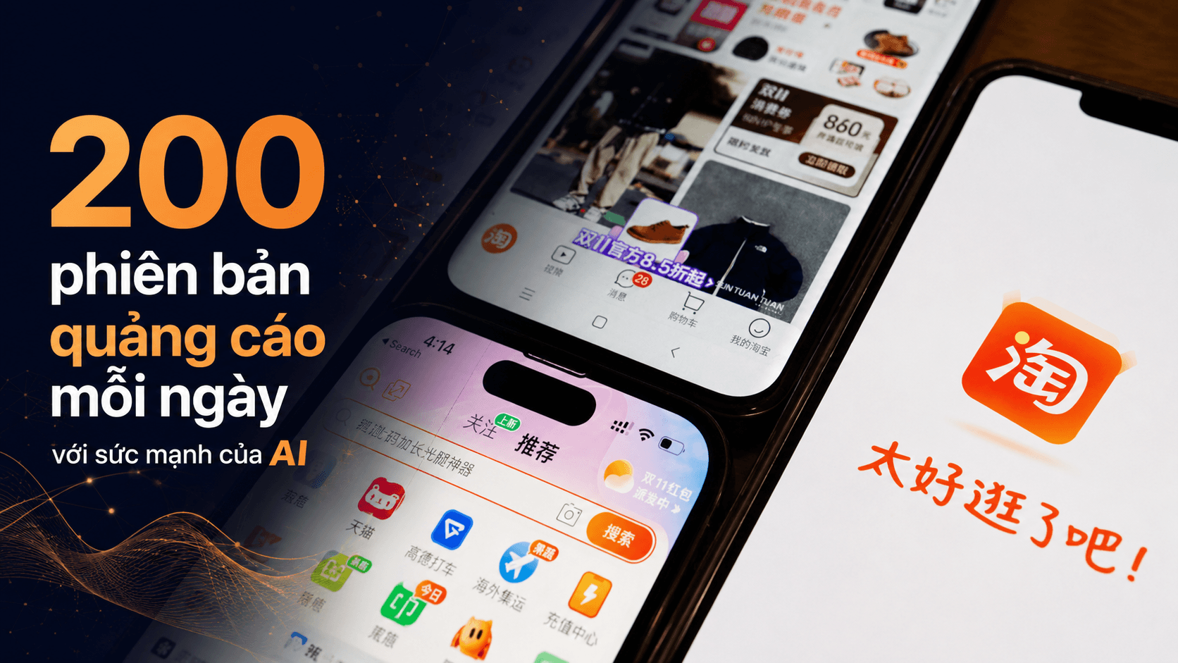 Chạy 200 phiên bản quảng cáo mỗi ngày & Sức mạnh AI